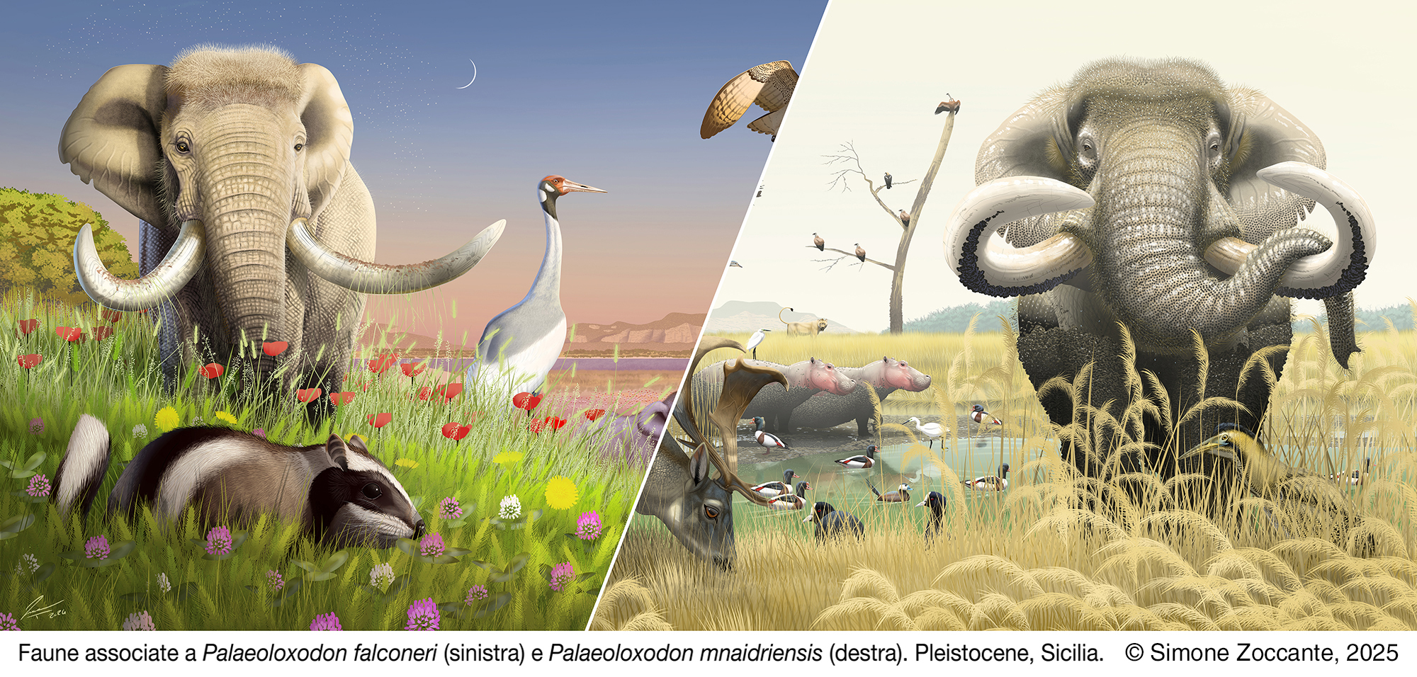 Faune associate a Palaeoloxodon mnaidriensis e Palaeoloxodon falconeri 