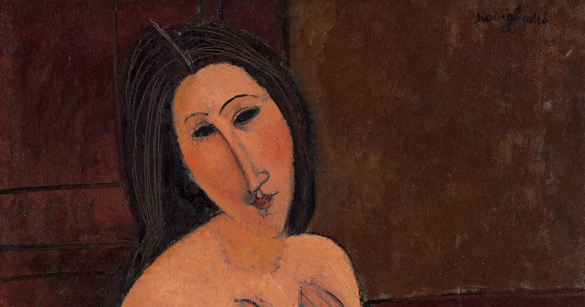 Amedeo Modigliani, Nudo con camicia Amedeo Modigliani, Nudo con camicia