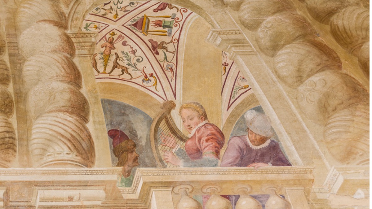 affresco interno villa bassi