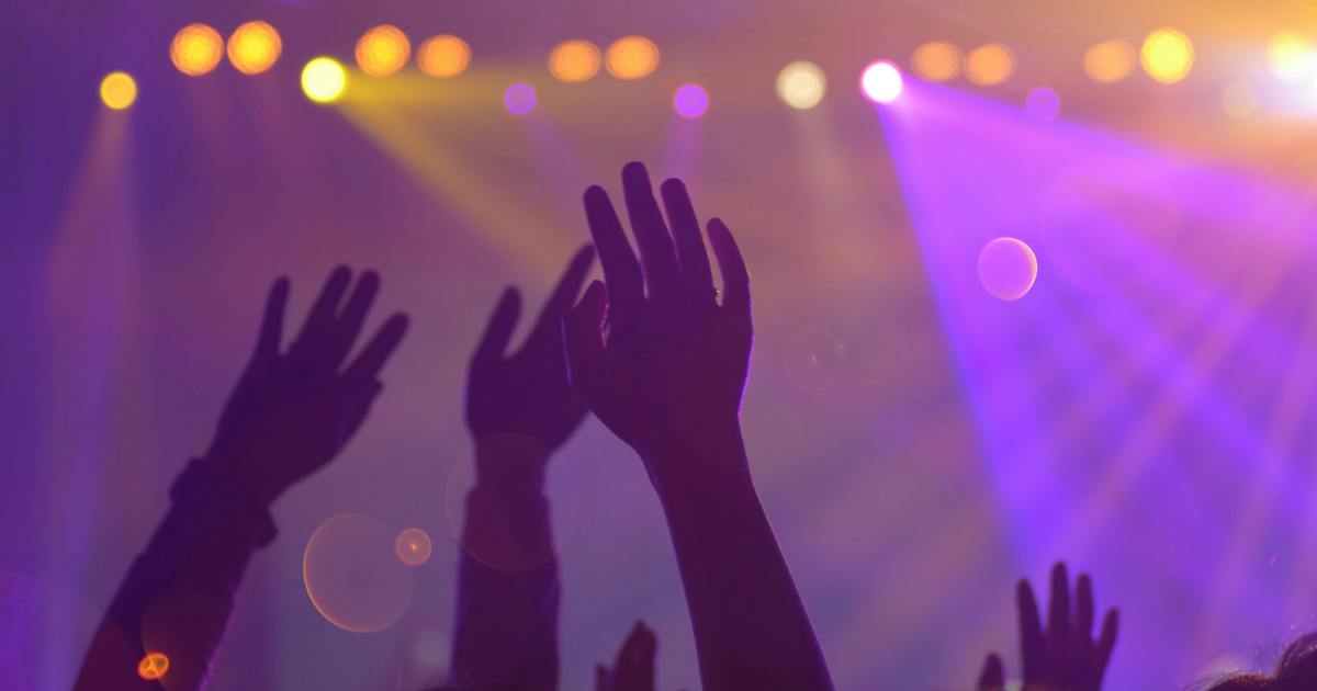 mani e luci da concerto