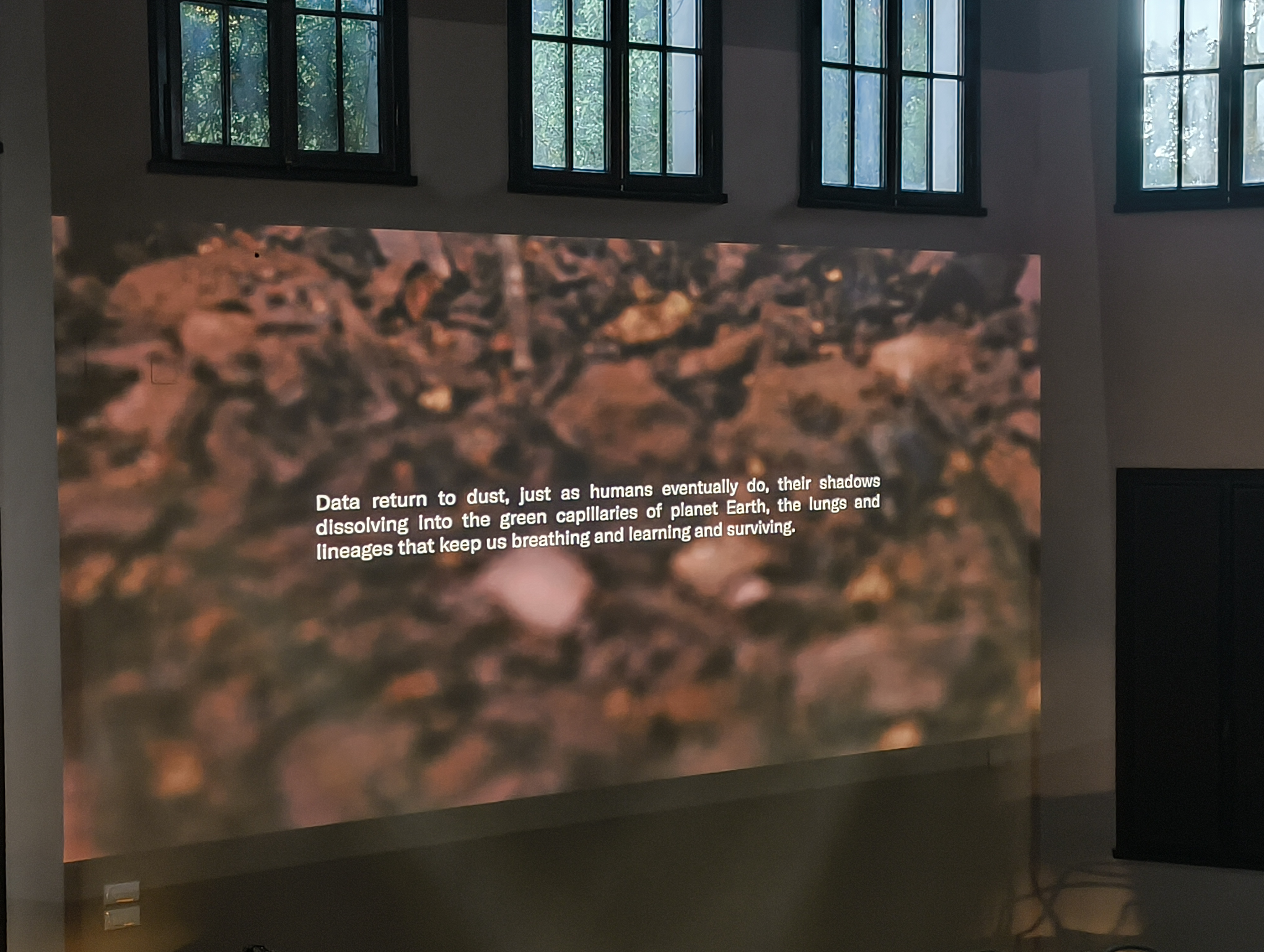 Proiezione del film "Data Shadows" al Teatro botanico a Padova, 3 novembre 2025