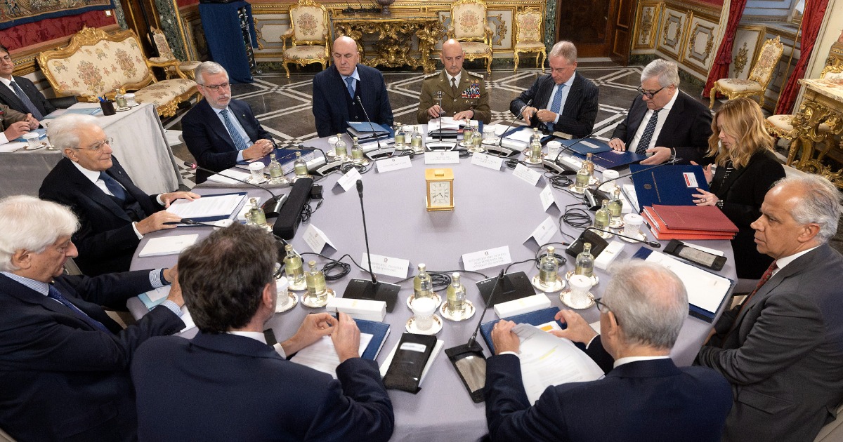 riunione del Consiglio Supremo di Difesa