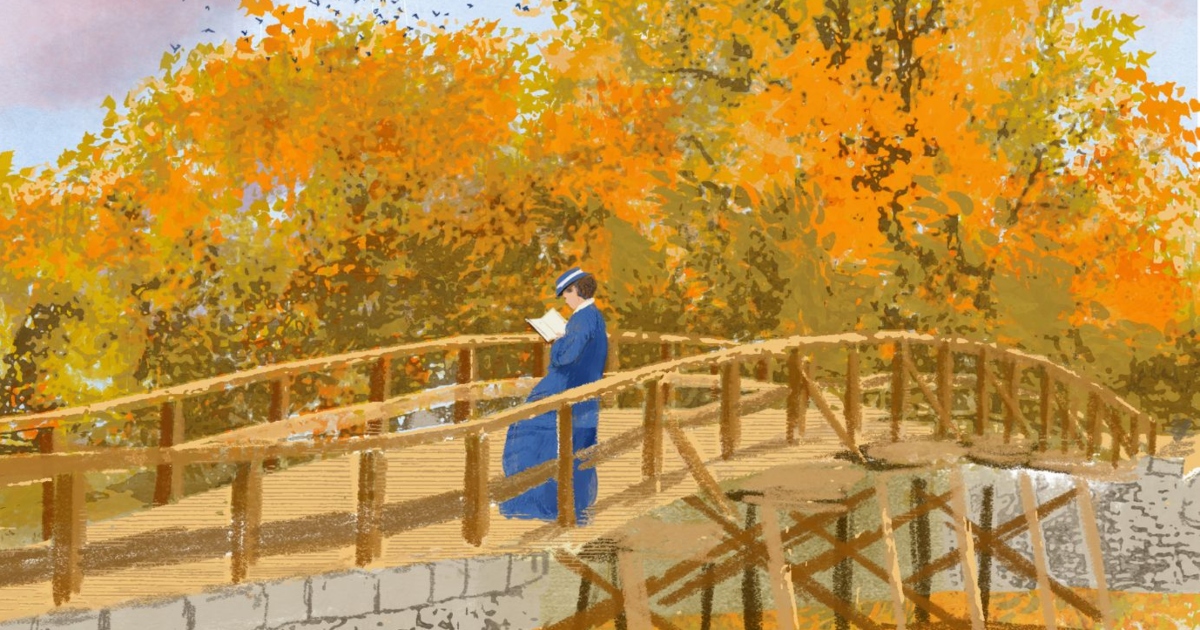 Alcott luogo - Piccolo atlante della letteratura illustrazione Ziruffo