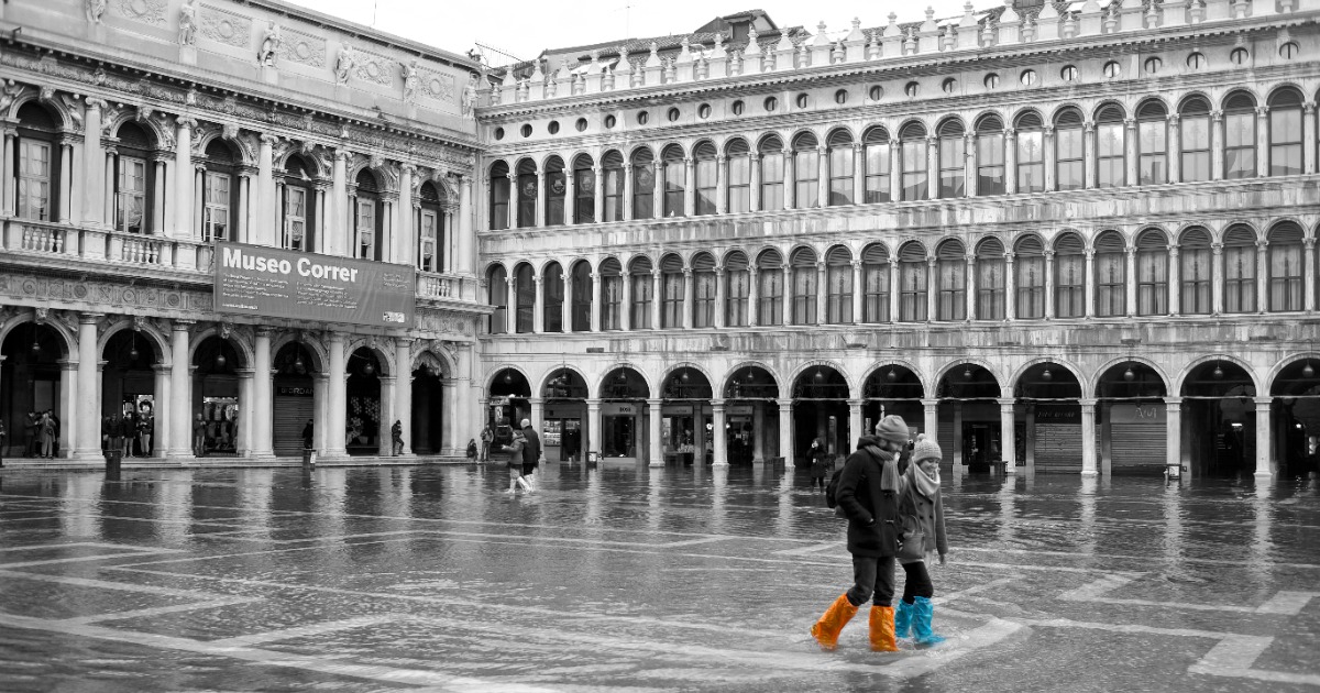 Aqua alta a Venezia