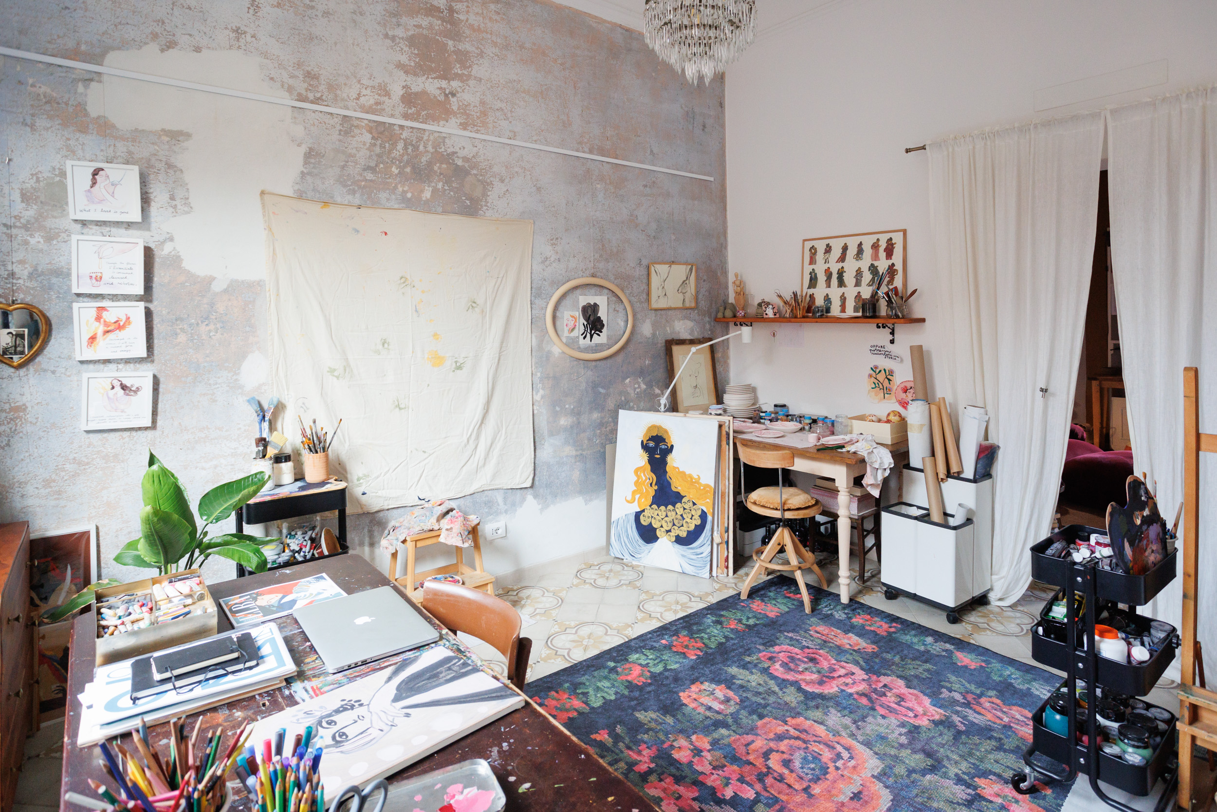 La casa-studio di Giulia Sollai, a Bologna. Foto: Massimo Pistore