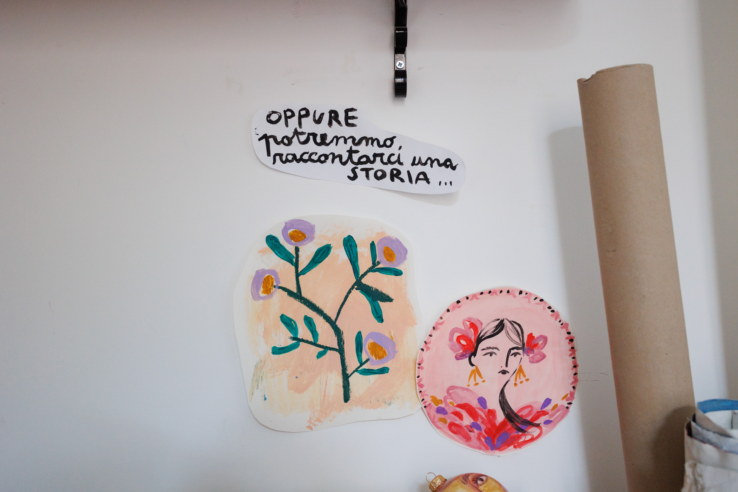 Dettagli dell'atelier e delle creazioni di Giulia Sollai. Foto: Massimo Pistore