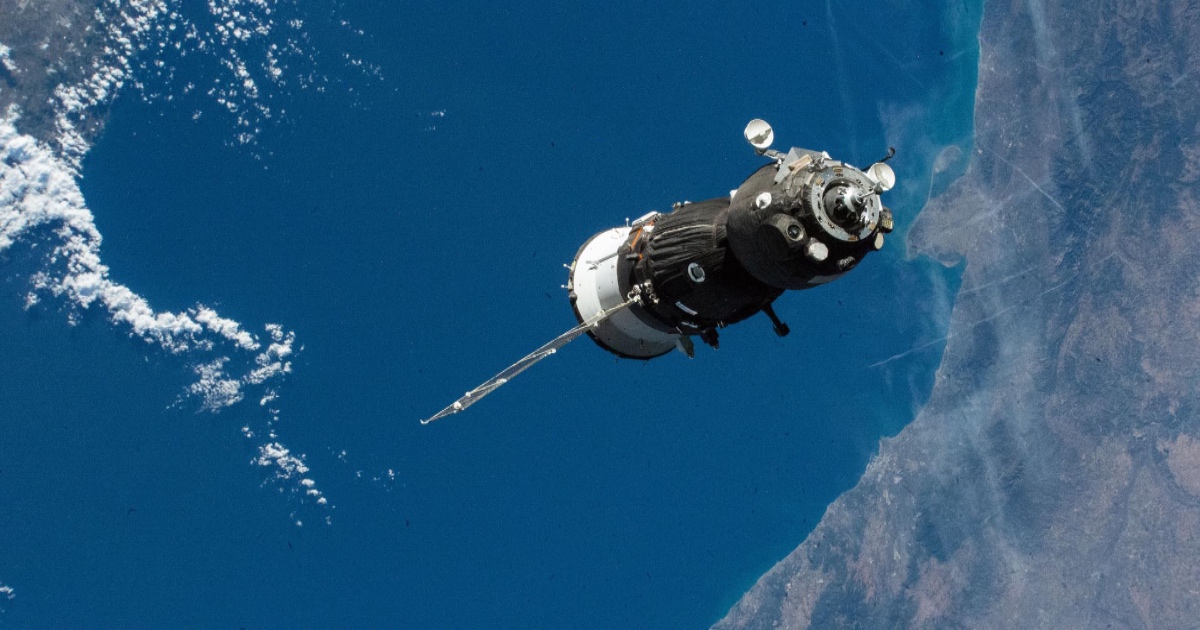Una navicella Soyuz in avvicinamento alla ISS. Foto: NASA