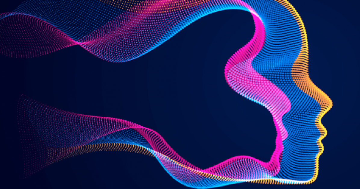 doppio volto femminile in digitale