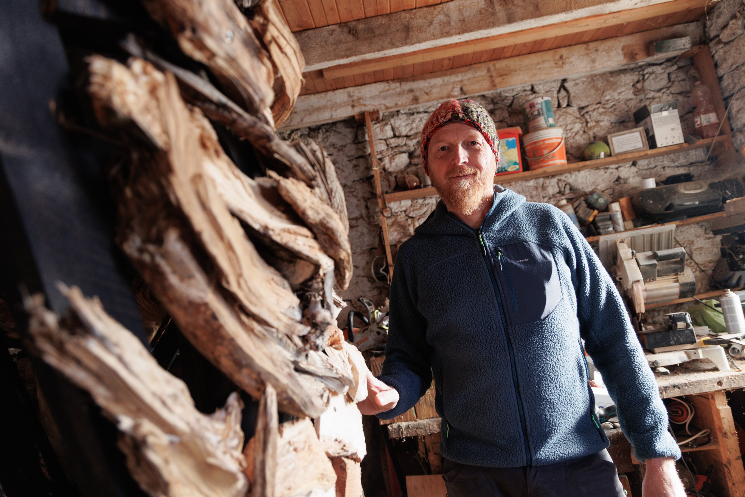 L'atelier di Martalar a Mezzaselva di Roana, sull'Altopiano dei Sette Comuni (Vicenza). Foto: Massimo Pistore