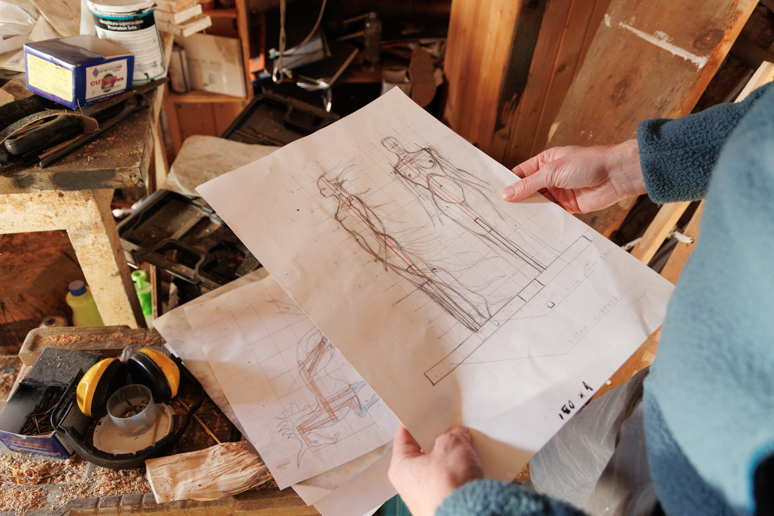 L'atelier di Martalar a Mezzaselva di Roana, sull'Altopiano dei Sette Comuni (Vicenza). Foto: Massimo Pistore