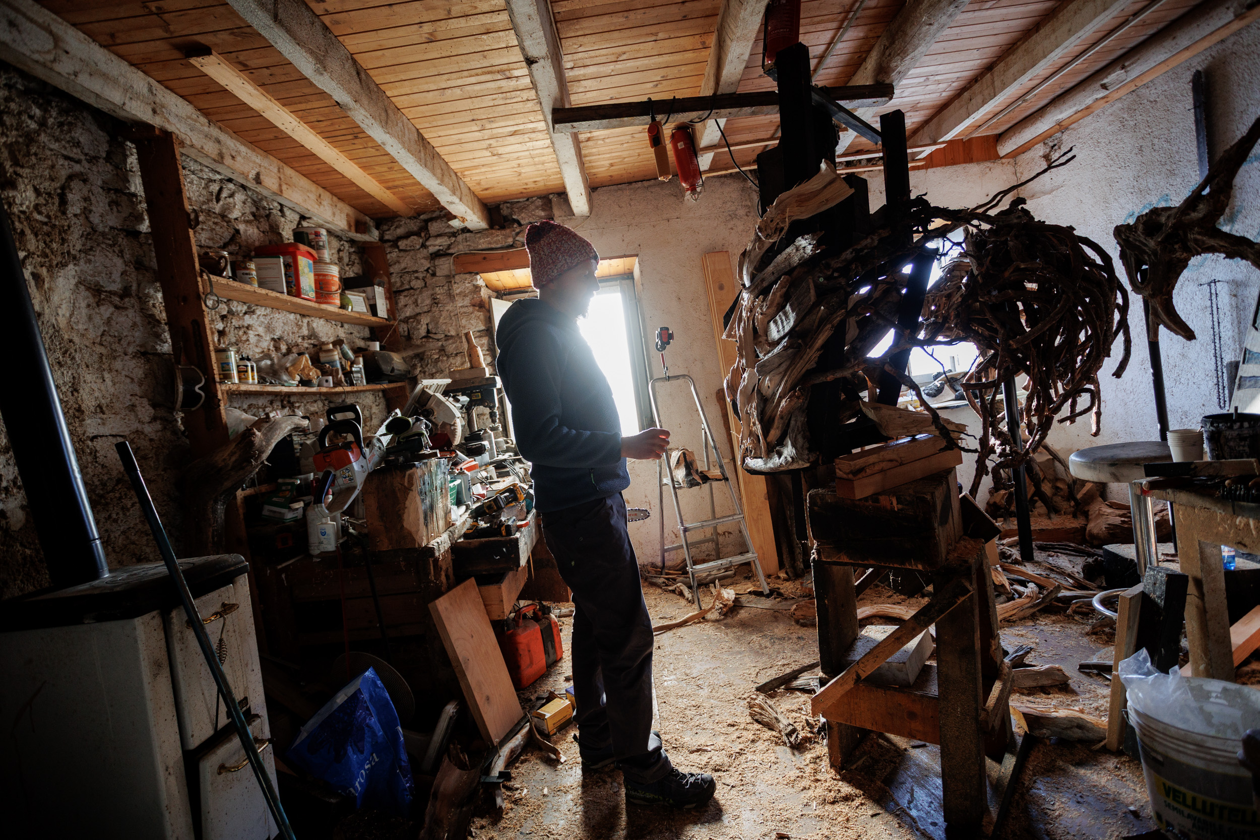 L'atelier di Martalar a Mezzaselva di Roana, sull'Altopiano dei Sette Comuni (Vicenza). Foto: Massimo Pistore