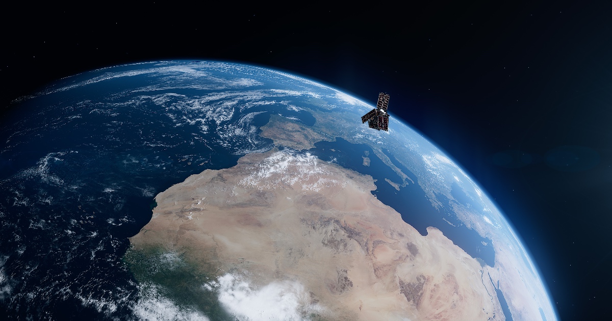 Un rendering di un satellite. Foto: ESA