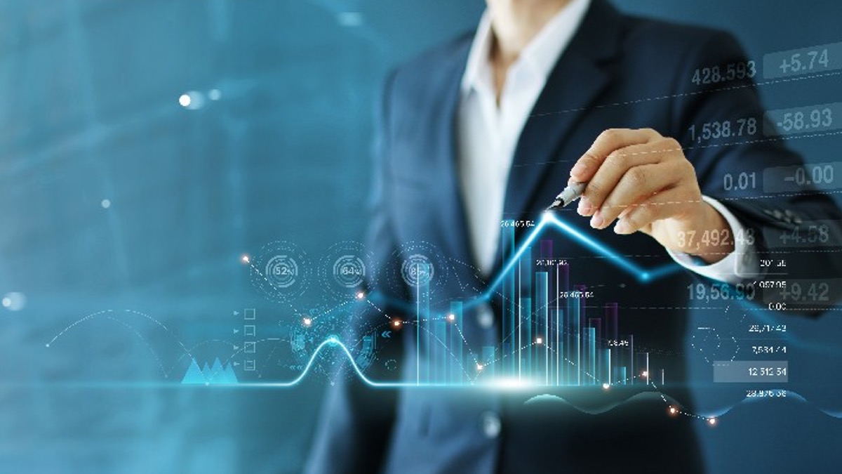 persona traccia grafico digitale