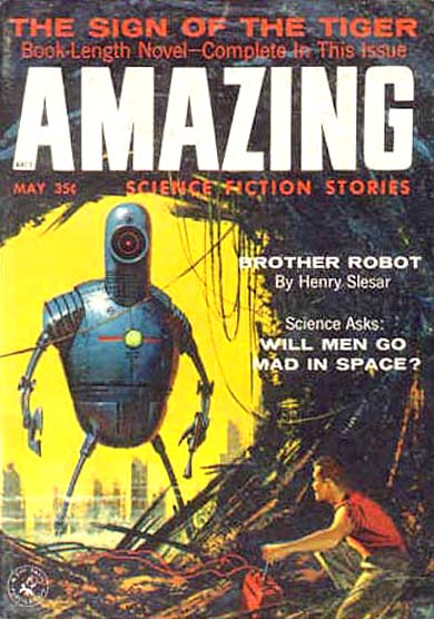 Una copertina di Amazing Stories del 1958. Foto: Wikimedia 