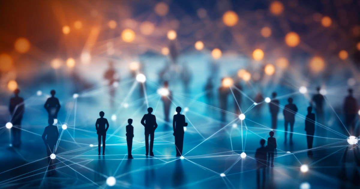 persone legate da connessioni digitali