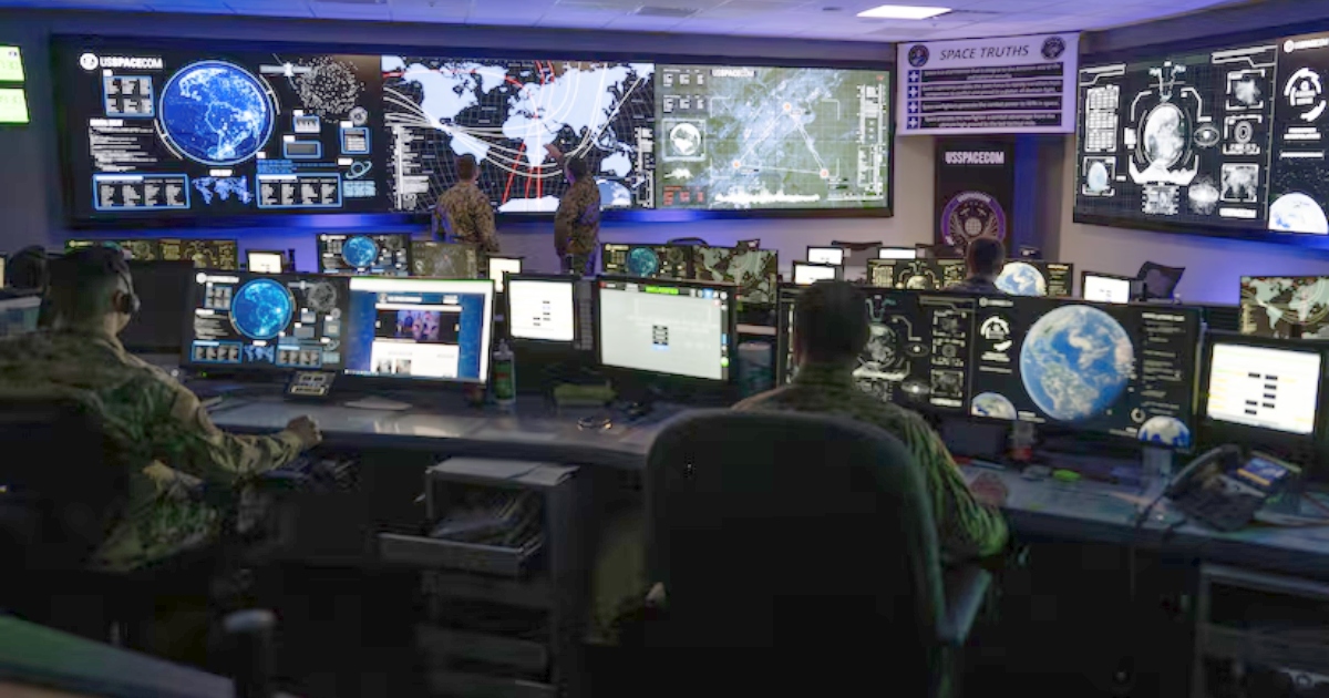 Un centro operativo di comando dello US Space Command. Foto: US Space Command