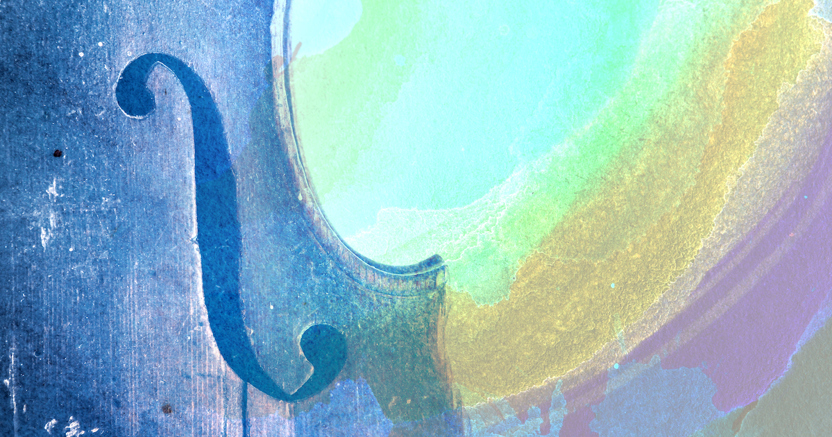 violino sfondo pastello