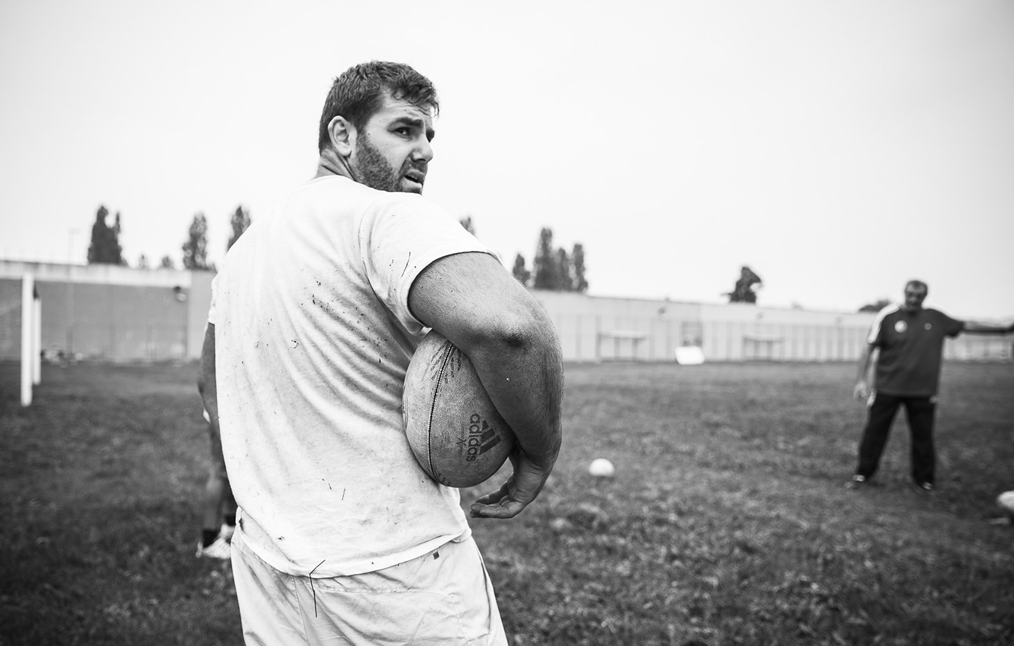 Zen, 28 anni, giocatore dei Barbari Bollate, squadra nata nel 2013 all'interno del Carcere di Bollate, Milano (marzo 2017) . Foto: Chiara Asoli 