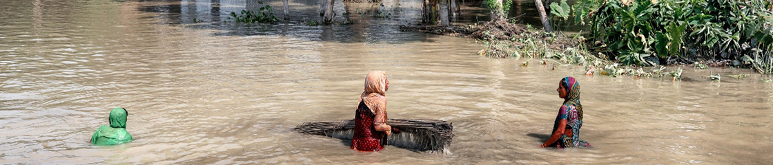 Un'alluvione in Bangladesh