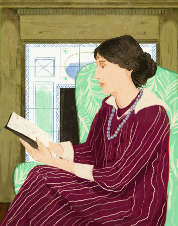 Virgina Woolf illustrazione Ziruffo