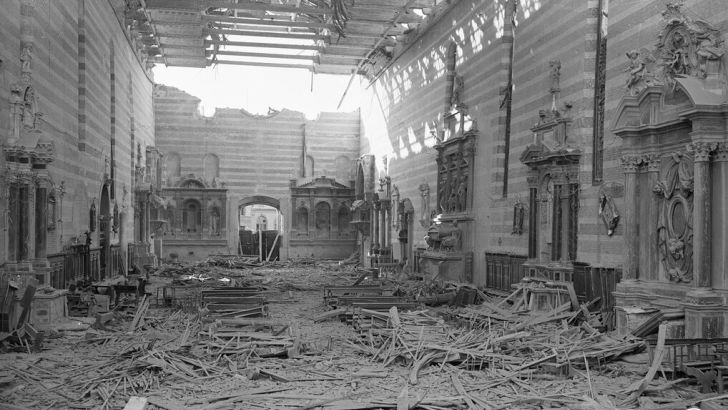Bombardamento 11 marzo 1944, chiesa Eremitani