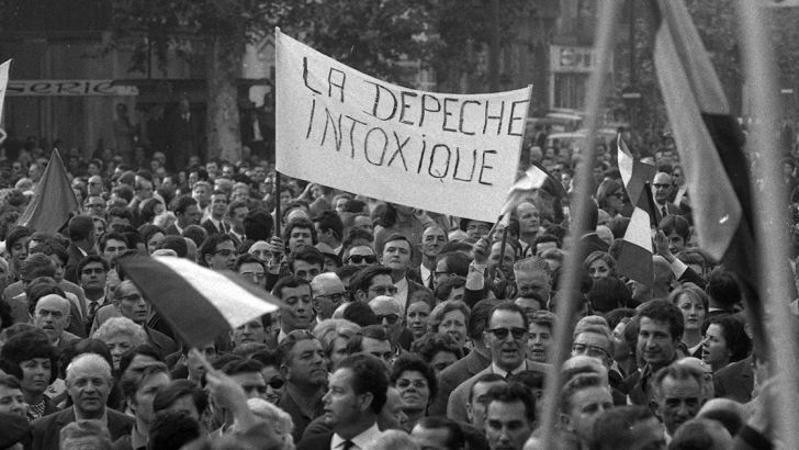 manifestazione 1968 in Francia