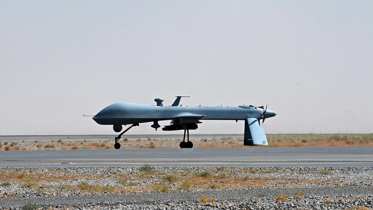 Un drone predator dell'aviazione militare americana