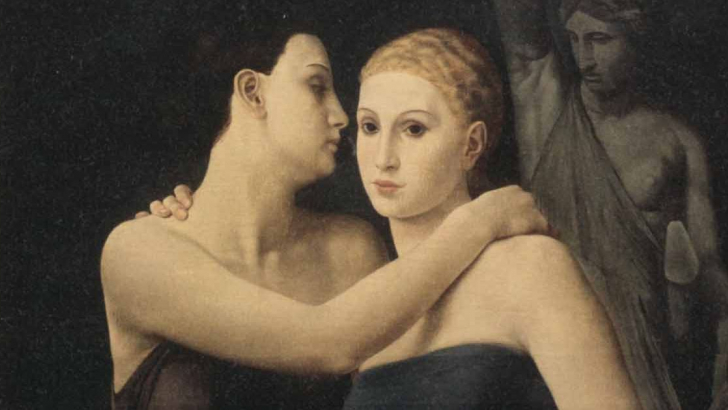 Ubaldo Oppi, Le amiche (1924), Collezione privata (courtesy Galleria dello Scudo Verona)