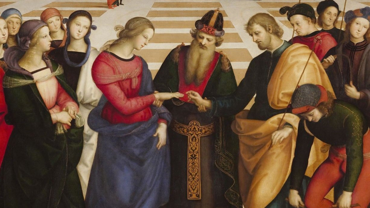Raffaello Sanzio, Sposalizio della Vergine (dettaglio), 1504
