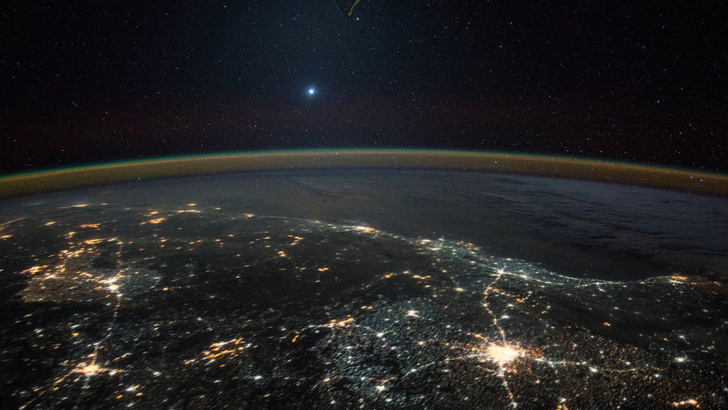 Il pianeta Venere fotografato dalla Stazione Spazione internazionale. Foto: Nasa/JAXA