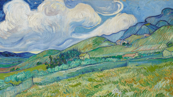 Vincent van Gogh, Paesaggio a Saint-Rémy, 1889