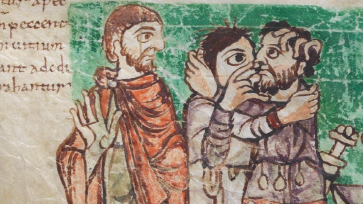 Salterio di Stoccarda, f. 4v. fonte: Biblioteca di Stato del Württemberg a Stoccarda