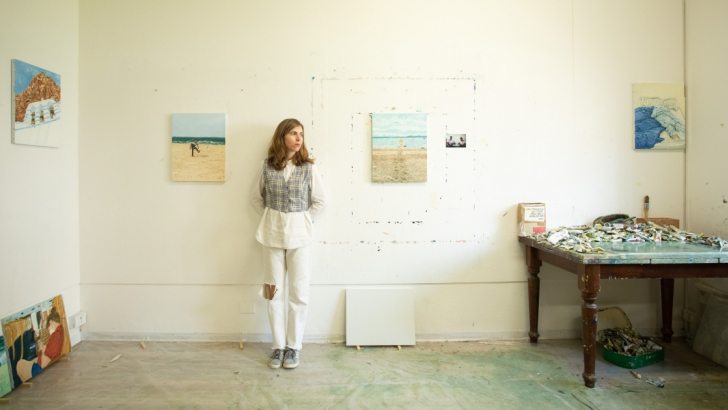 Sophie Westerlind fotografata nel suo atelier da Massimo Pistore