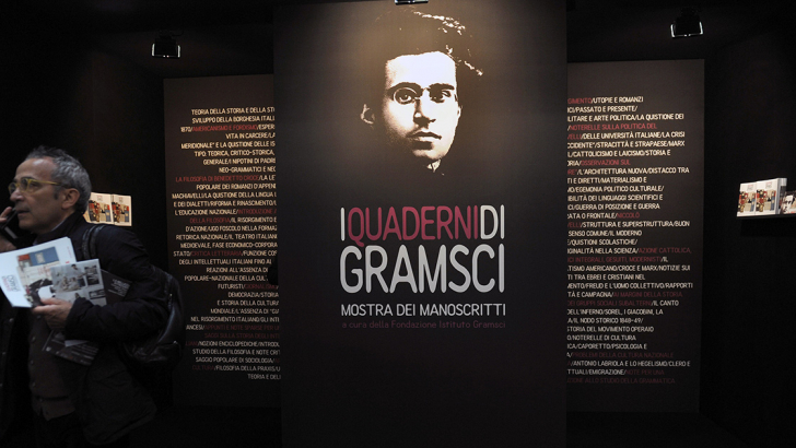 Una mostra dedicata ai quaderni dal carcere di Gramsci. Foto: A3/Contrasto