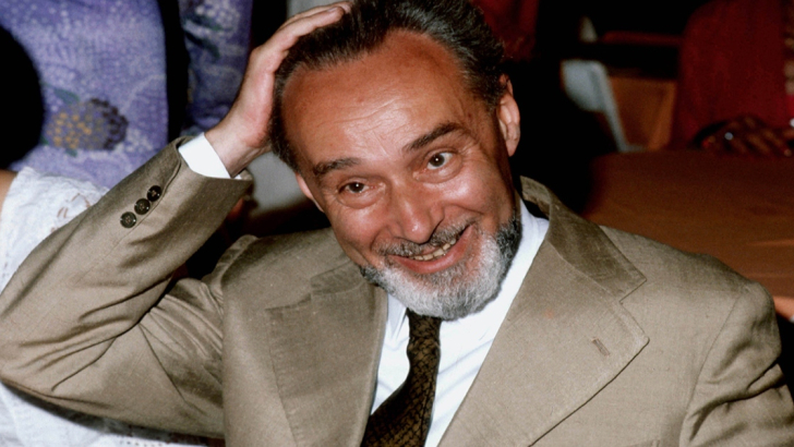 Primo Levi nel 1979 durante la cerimonia del Premio Strega