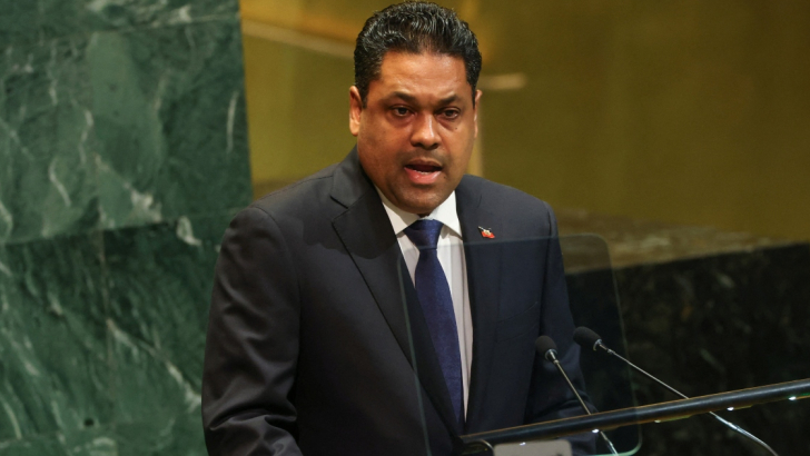 Il presidente del Consiglio presidenziale di transizione della Repubblica di Haiti, Anthony Franck Laurent Saint-Cyr,