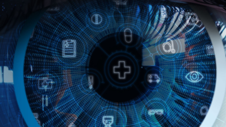 occhio riflettente simboli digitali