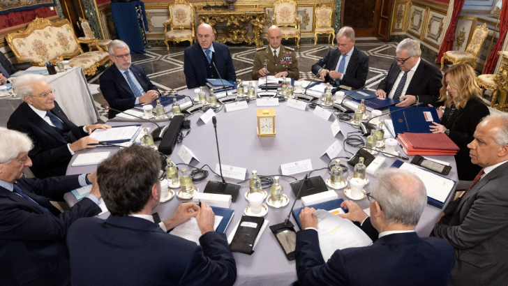 riunione del Consiglio Supremo di Difesa