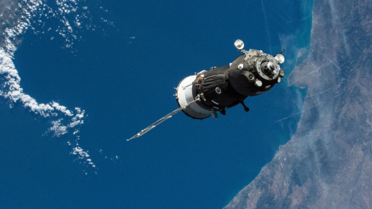 Una navicella Soyuz in avvicinamento alla ISS. Foto: NASA