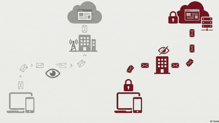 Schema di funzionamento di una VPN