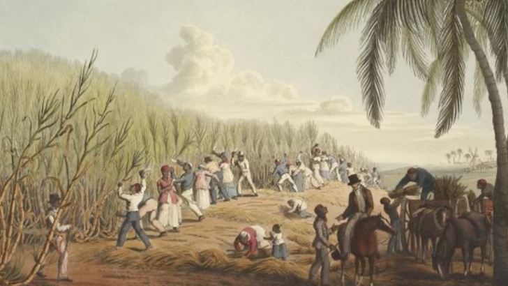 schiavi in piantagione di cotone