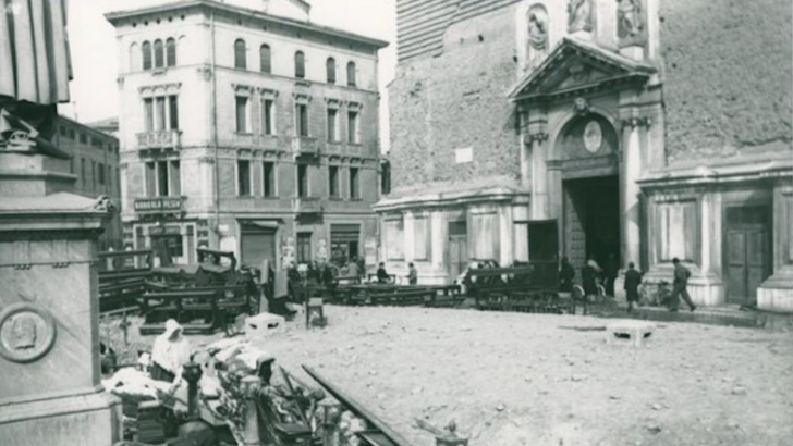 bombardamenti alla chiesa del Carmine di pd