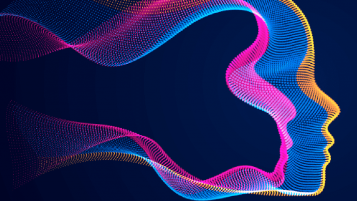 doppio volto femminile in digitale