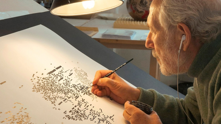 Emilio Isgrò, marzo 2019 (foto: Andrea Valentini) Emilio Isgrò, marzo 2019 (foto: Andrea Valentini)