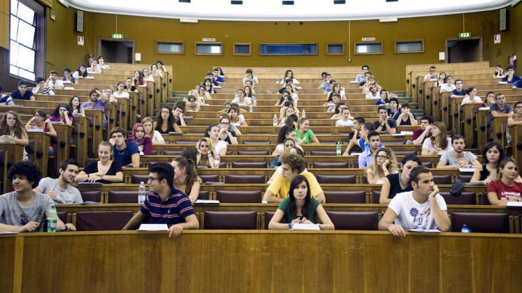 studenti a lezione