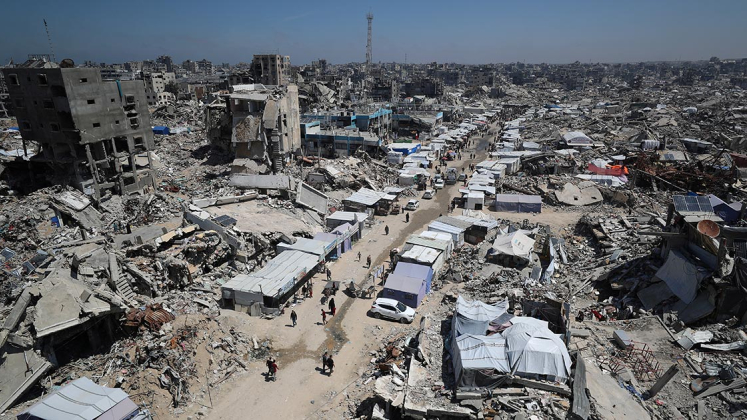 Il campo profughi di Jabalia, a nord di Gaza